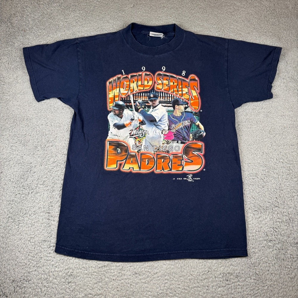 Vintage San Diego Padres Tony Gwynn Shirt 90s Ken Caminiti World Series MLB Rare